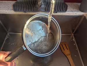 Using the dishwasher