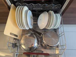 Using the dishwasher