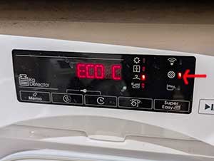 Dryer warning lights