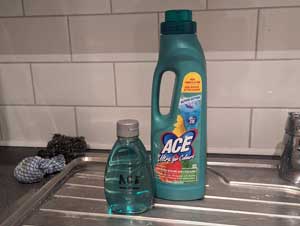 Removing stains on clothes